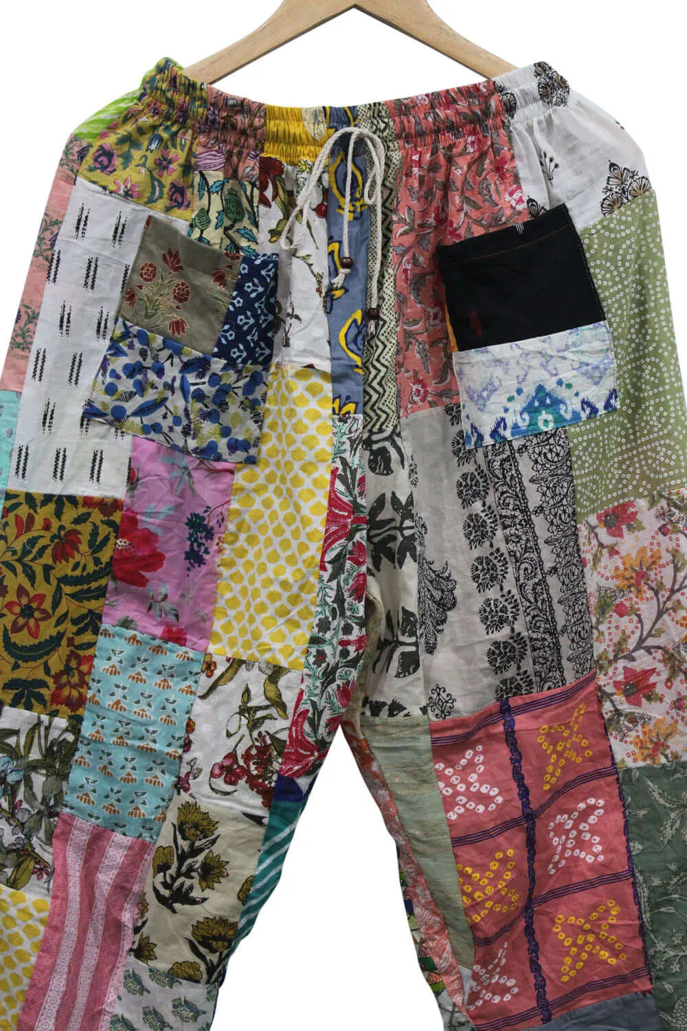 100% Cotton Pant Colourful Summer Hippie Patchwork Boho Casual Fashion Women