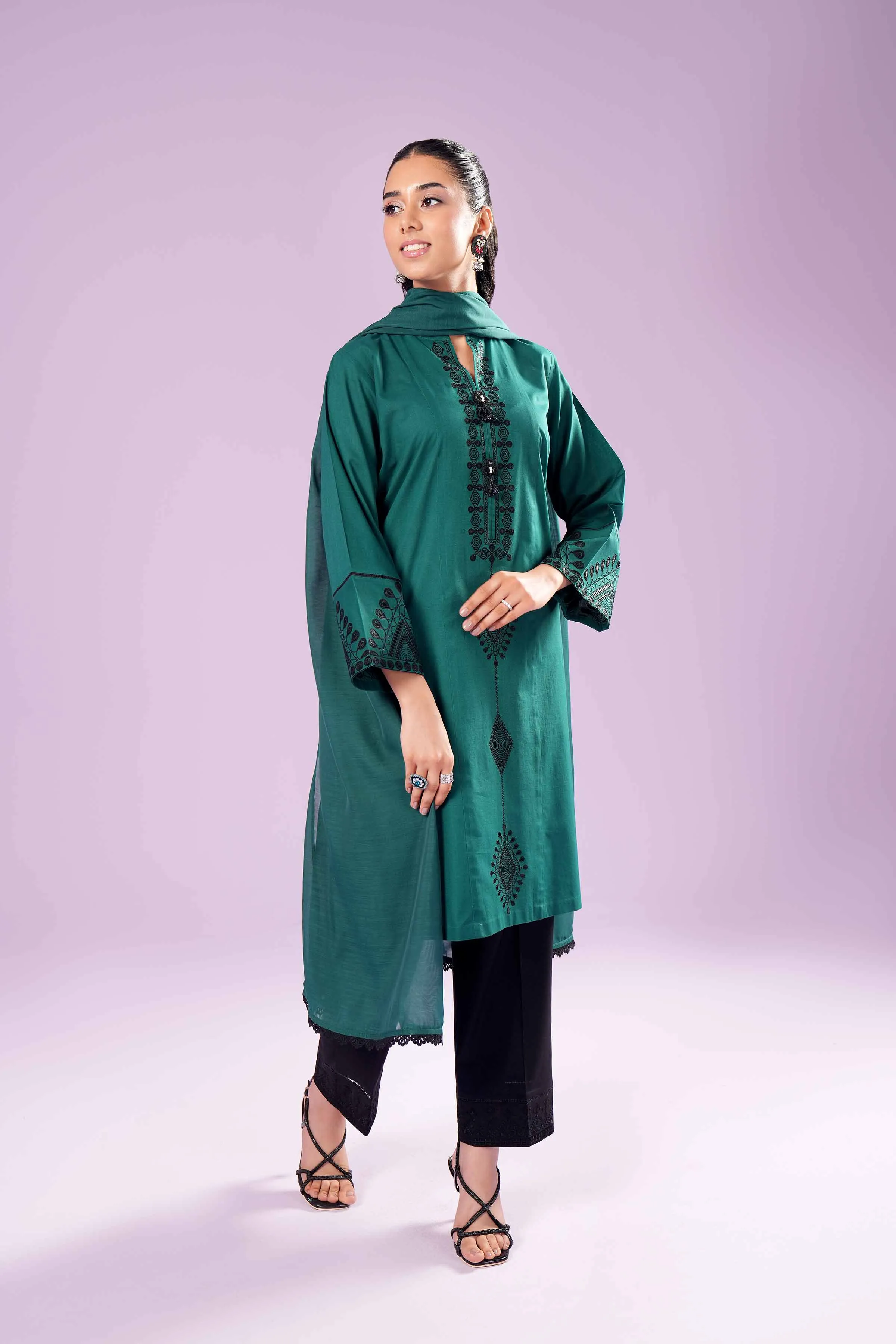 2 Piece - Embroidered Suit - PE24-150