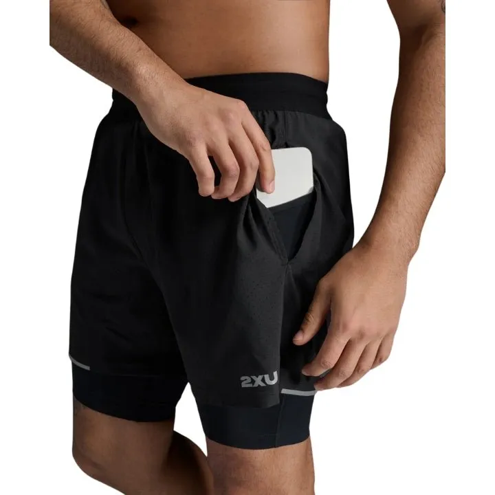 2XU MR6535B Aero 2-In-1 5" Shorts