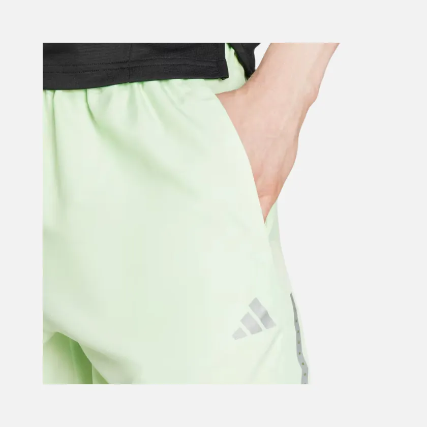 Adidas Gym Training Woven Men's Running Shorts -Semi Green Spark