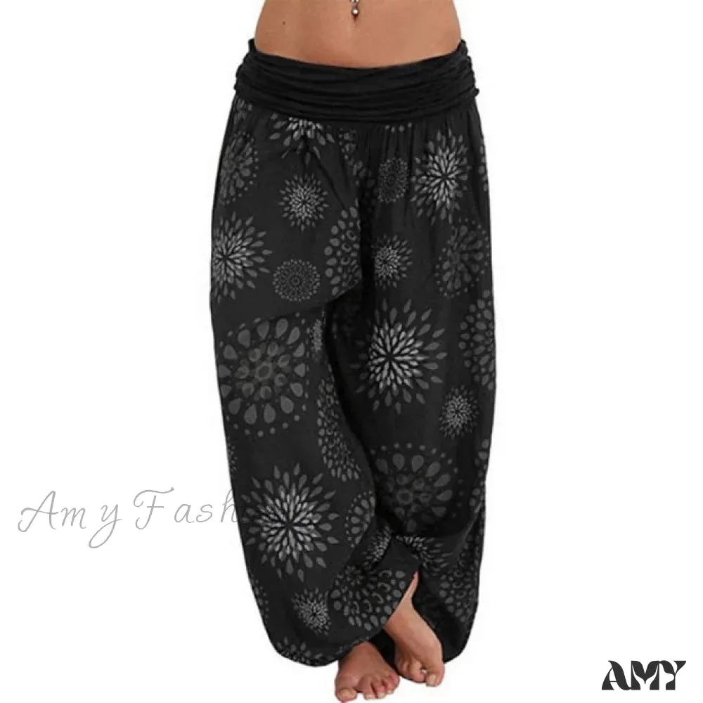 Amy Fashion - Beach Bohemian Wide Leg Pants