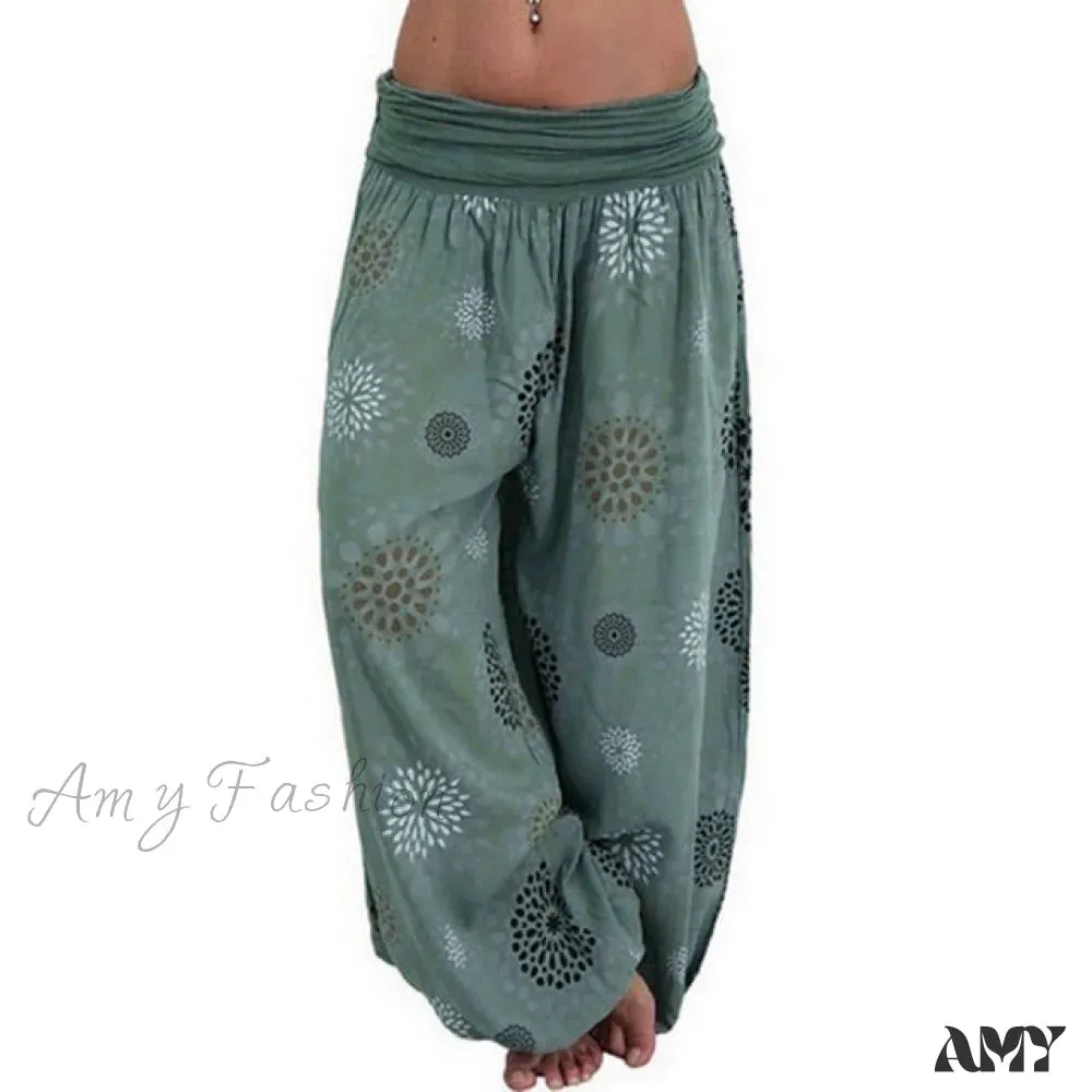 Amy Fashion - Beach Bohemian Wide Leg Pants