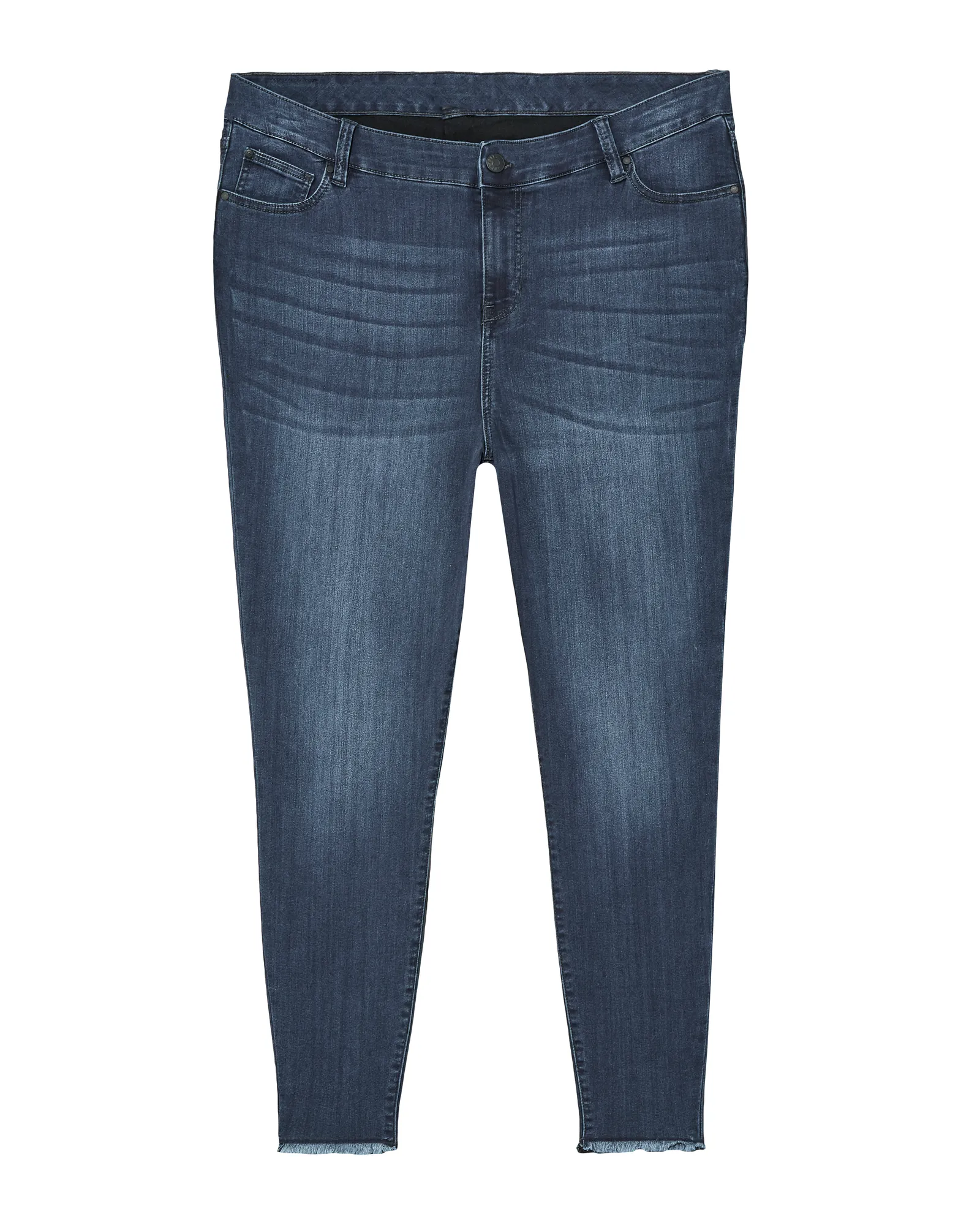 Auburn Skinny Jean with Fray Hem | Medium Wash