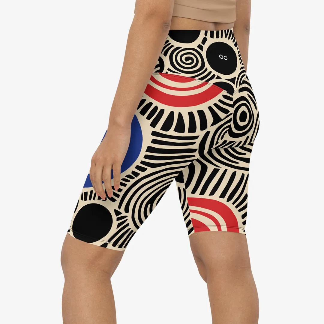 Biker Shorts "Vertigo" Black/Blue/Red