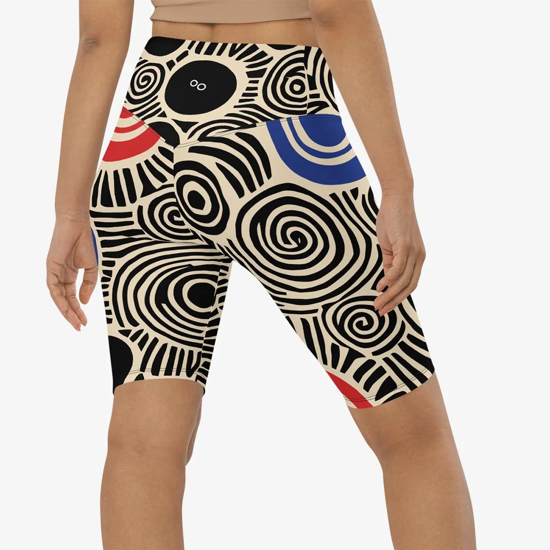 Biker Shorts "Vertigo" Black/Blue/Red