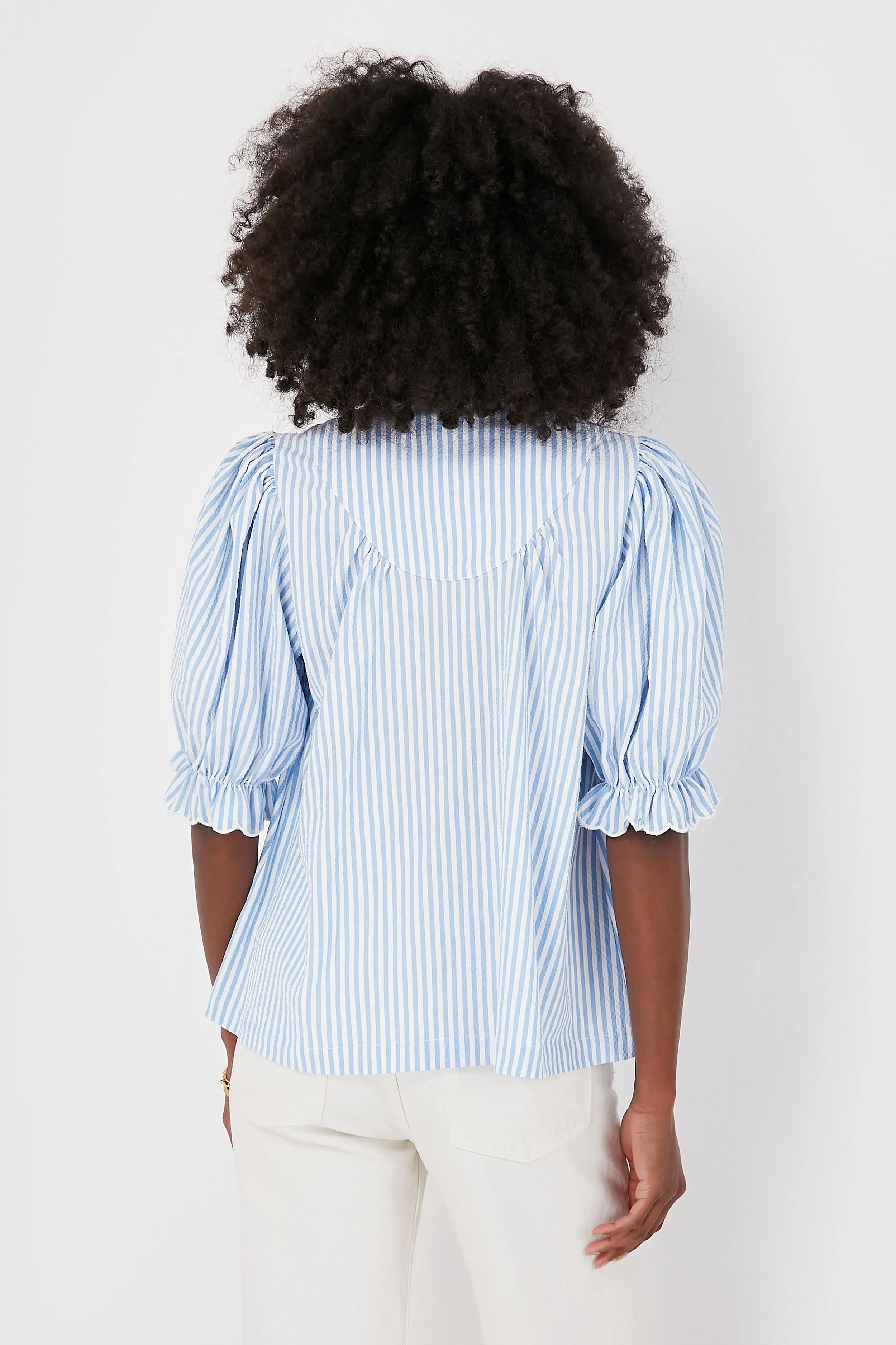 Blue Stripe Selena Blouse