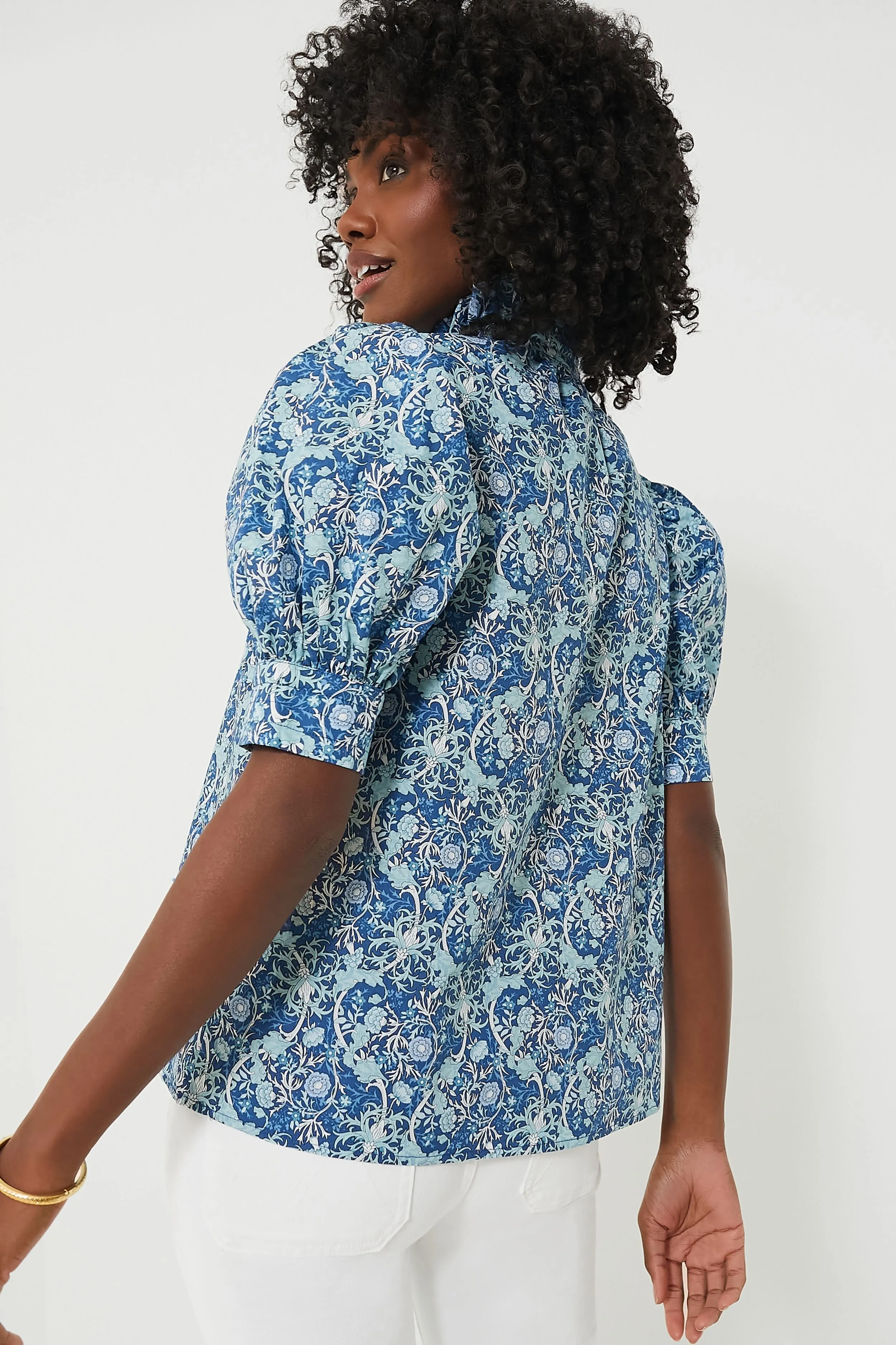 Blue Vines Louisa Blouse