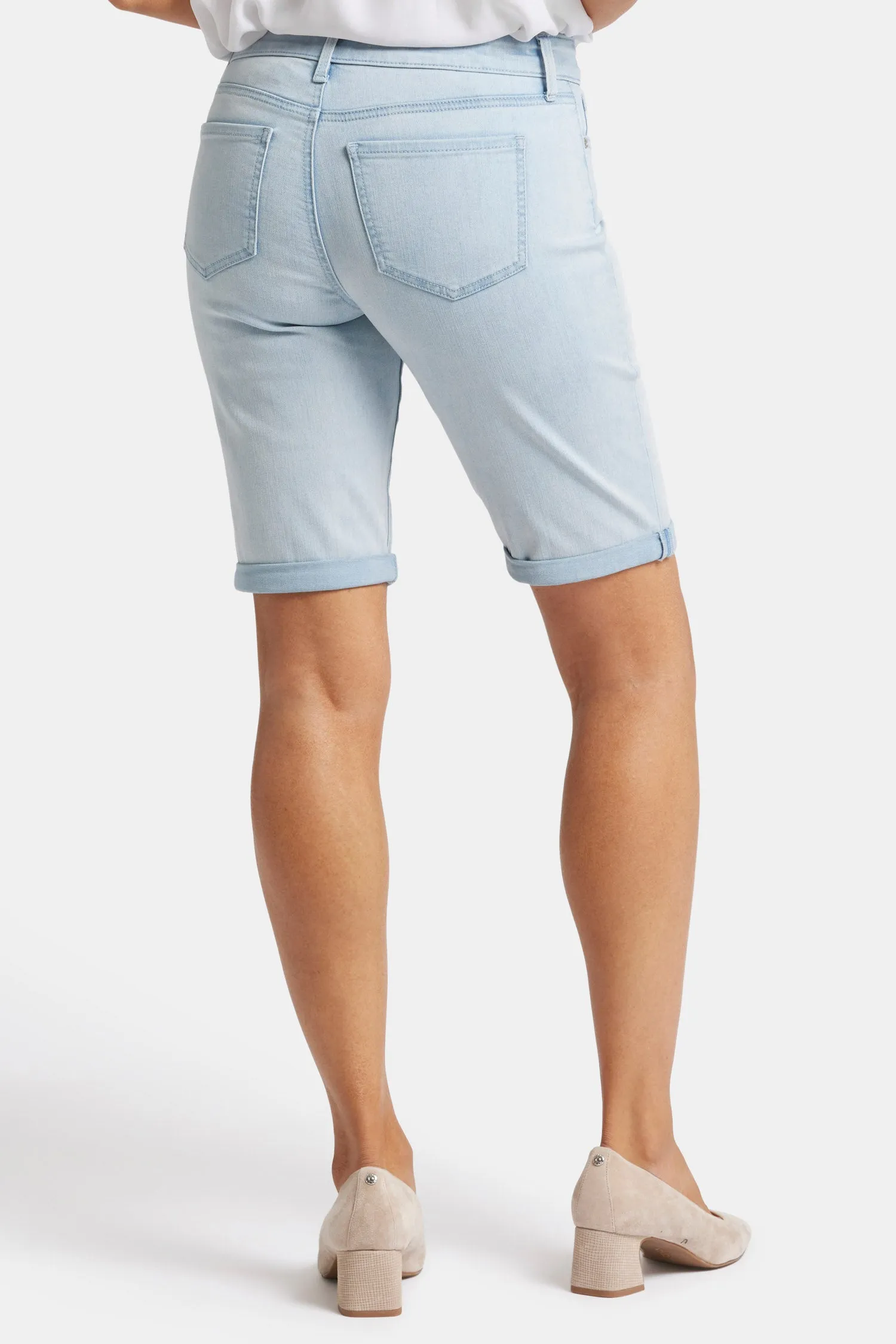 Briella 11 Inch Denim Shorts - Icy Lagoon