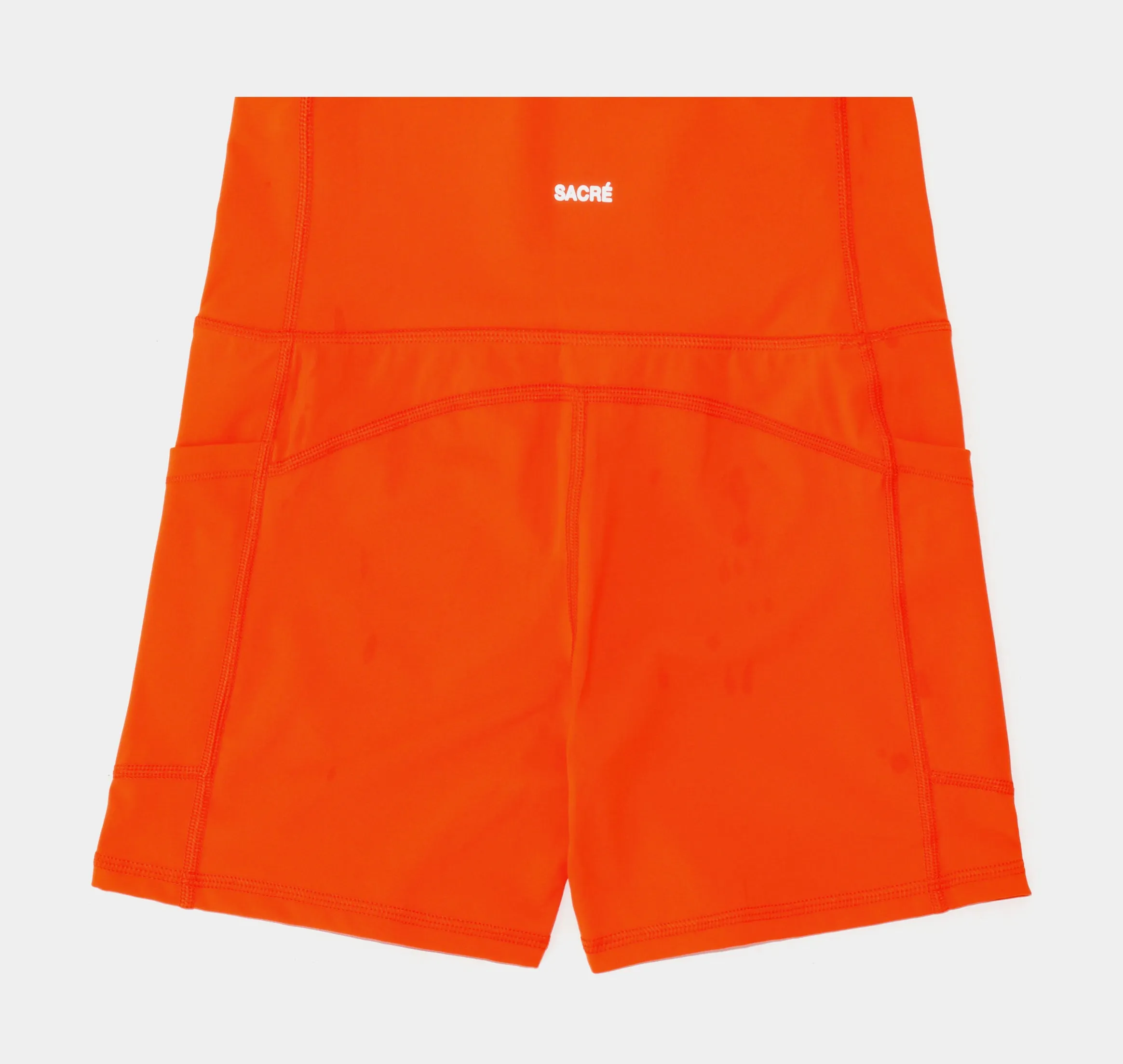 Brooklyn Biker Shorts Womens Shorts (Orange)