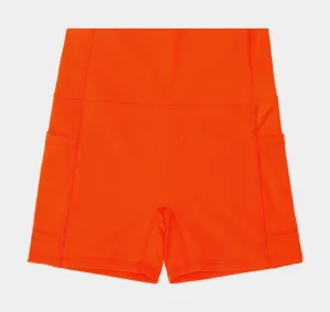 Brooklyn Biker Shorts Womens Shorts (Orange)