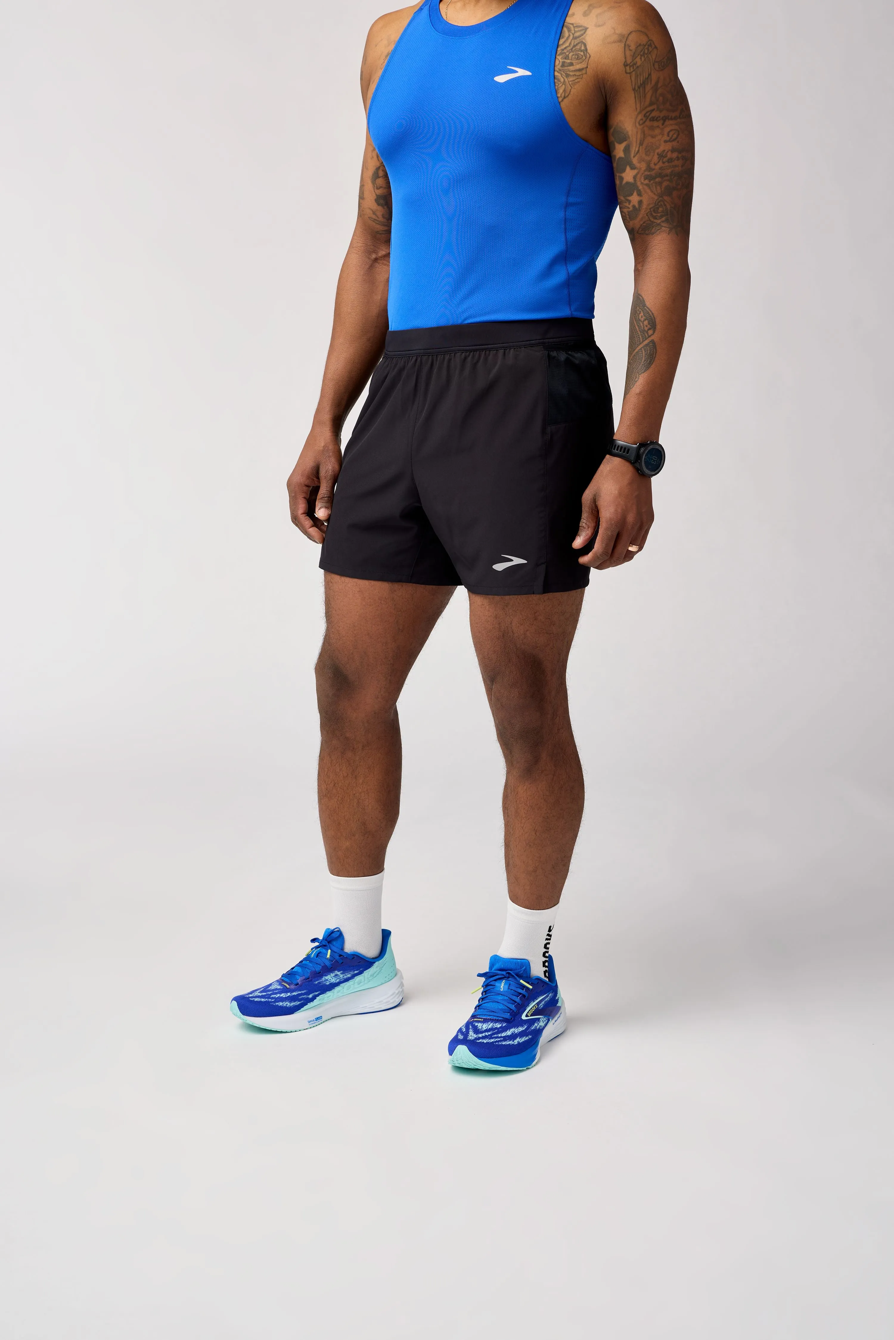 Brooks | Journey 5" Shorts | Men's | Black