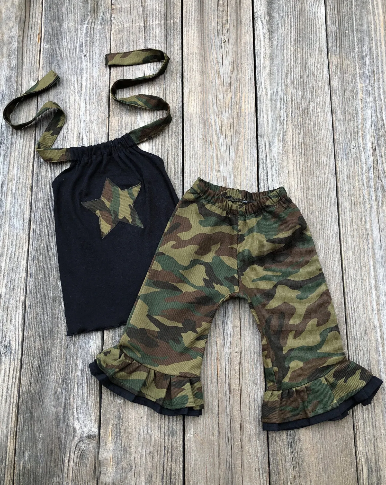 Camouflage Capri & Halter