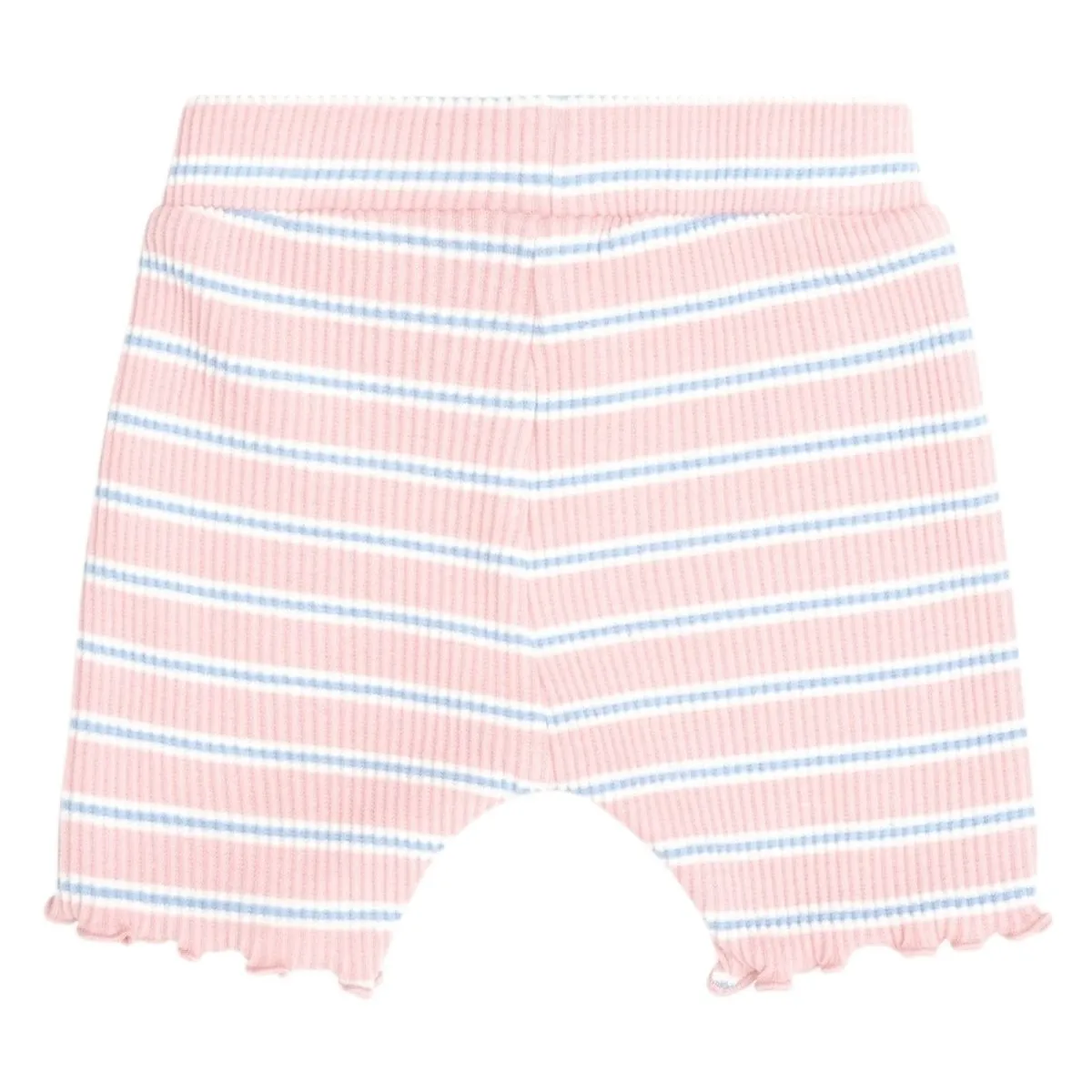 CANDY STRIPE RIB BIKER SHORTS