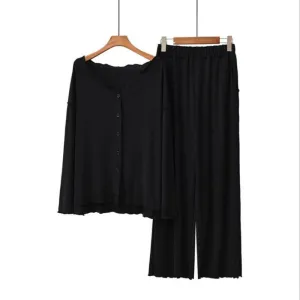 Cotton Long-Sleeved Trousers For Women