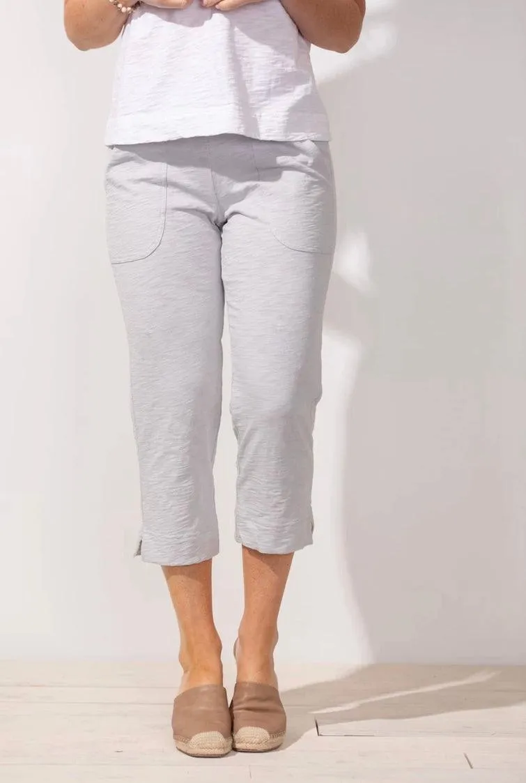 Cotton Slub Pocket Capri 60005