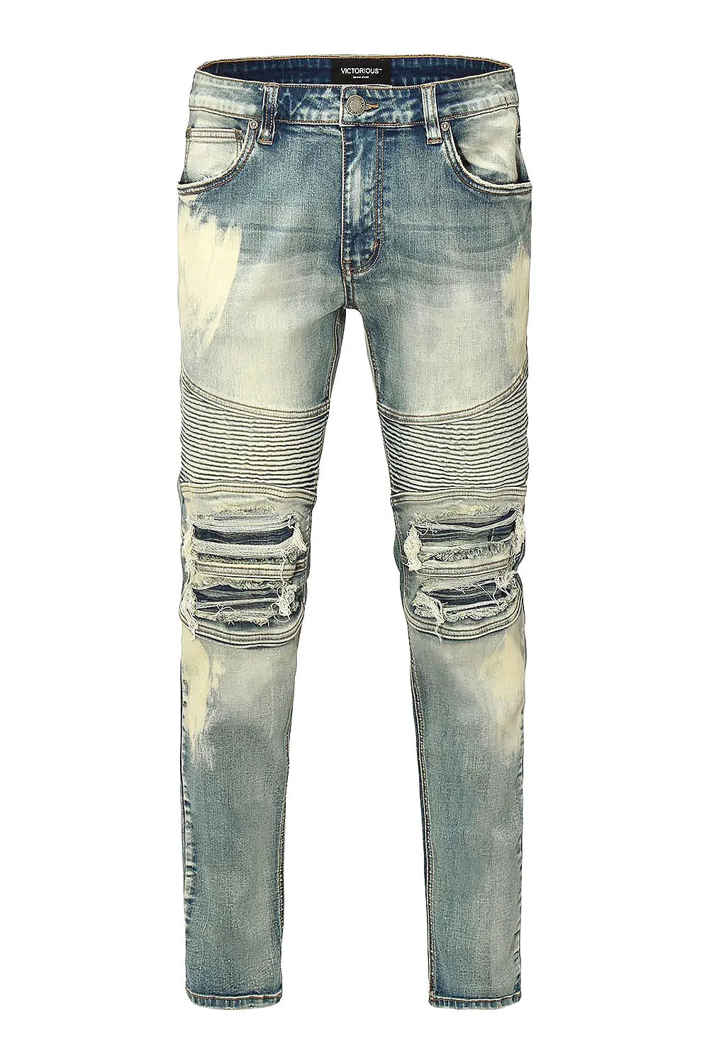 Desert Washed Biker Denim Jeans