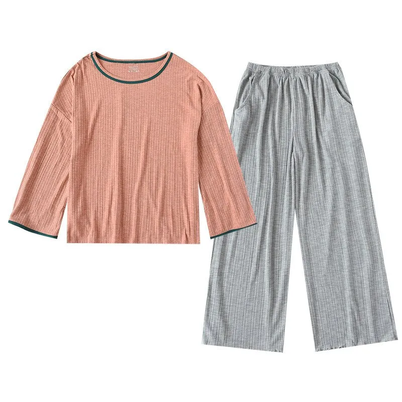 Female Long-Sleeved Trousers Summer Suit