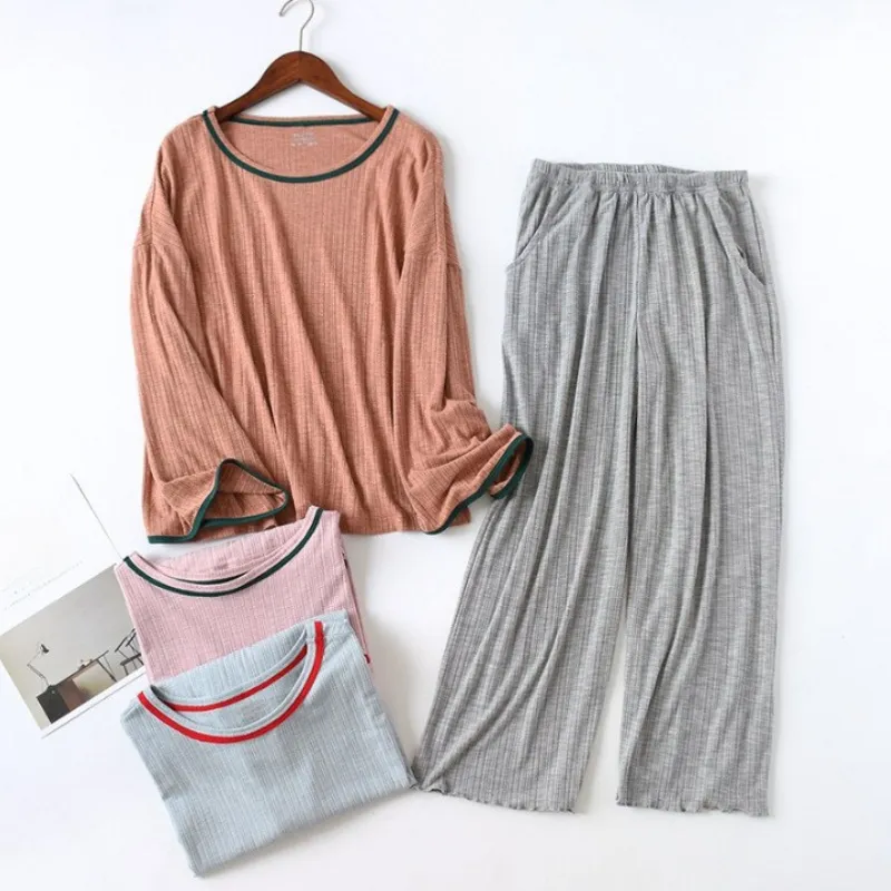 Female Long-Sleeved Trousers Summer Suit