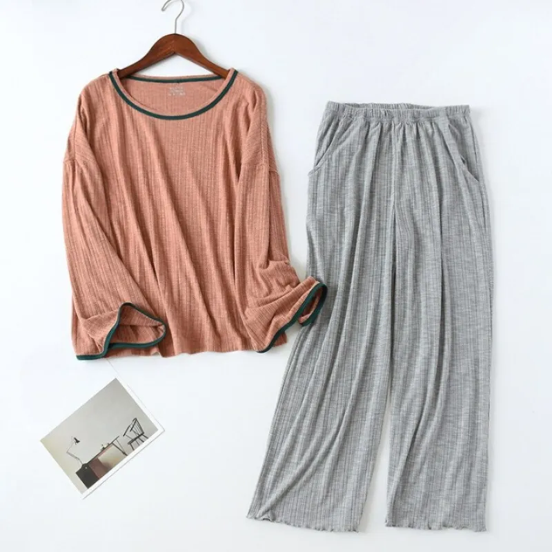 Female Long-Sleeved Trousers Summer Suit