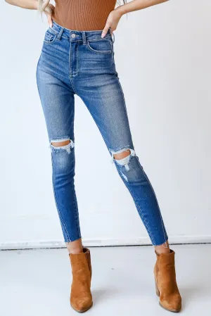 FINAL SALE - Ansley Distressed Skinny Jeans