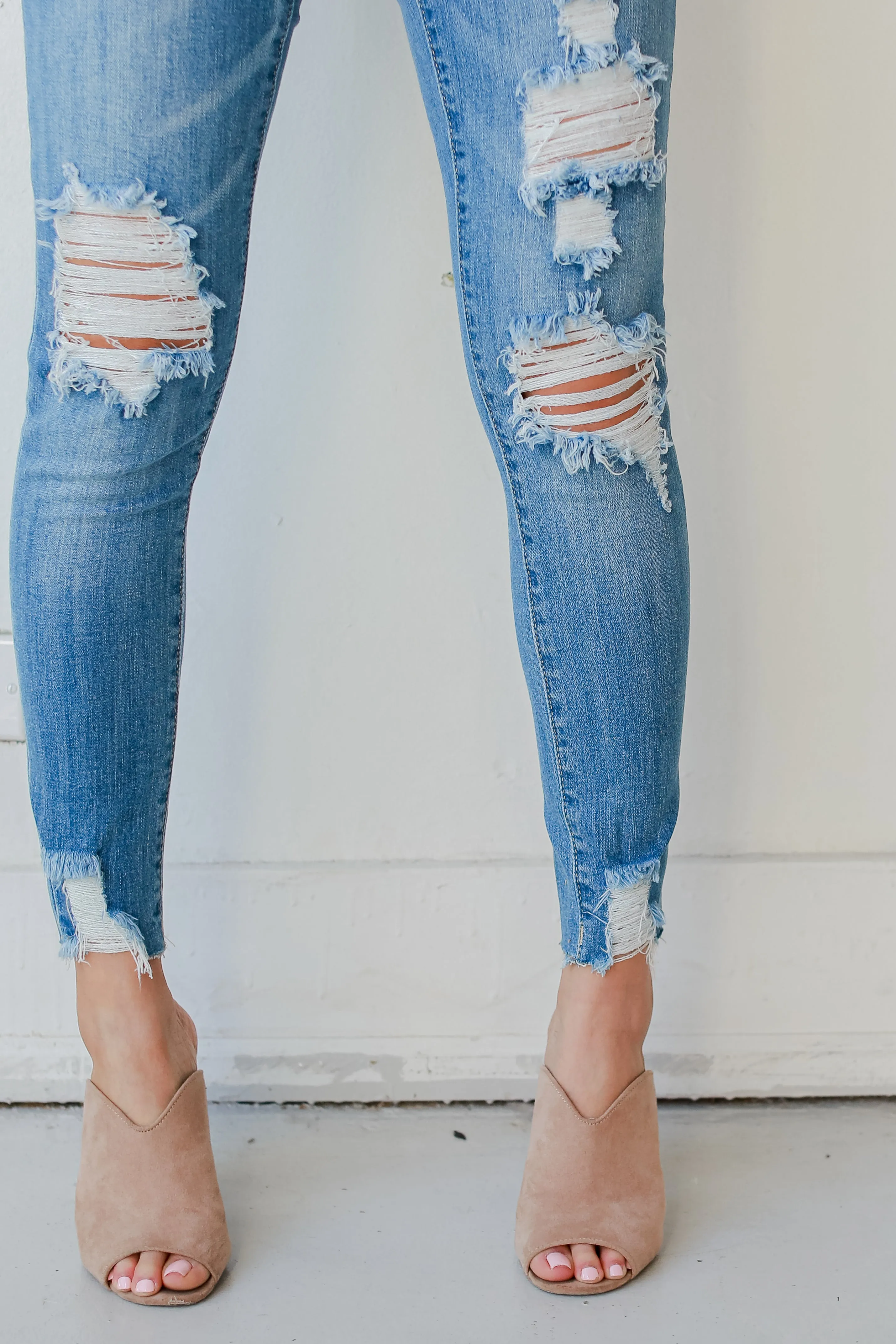 Finley Distressed Skinny Jeans