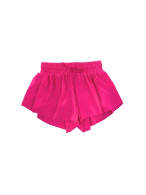 Fly Away Butterfly Shorts - Neon Pink