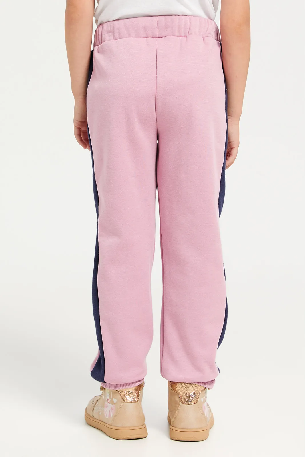 Girls Pink Track Pants