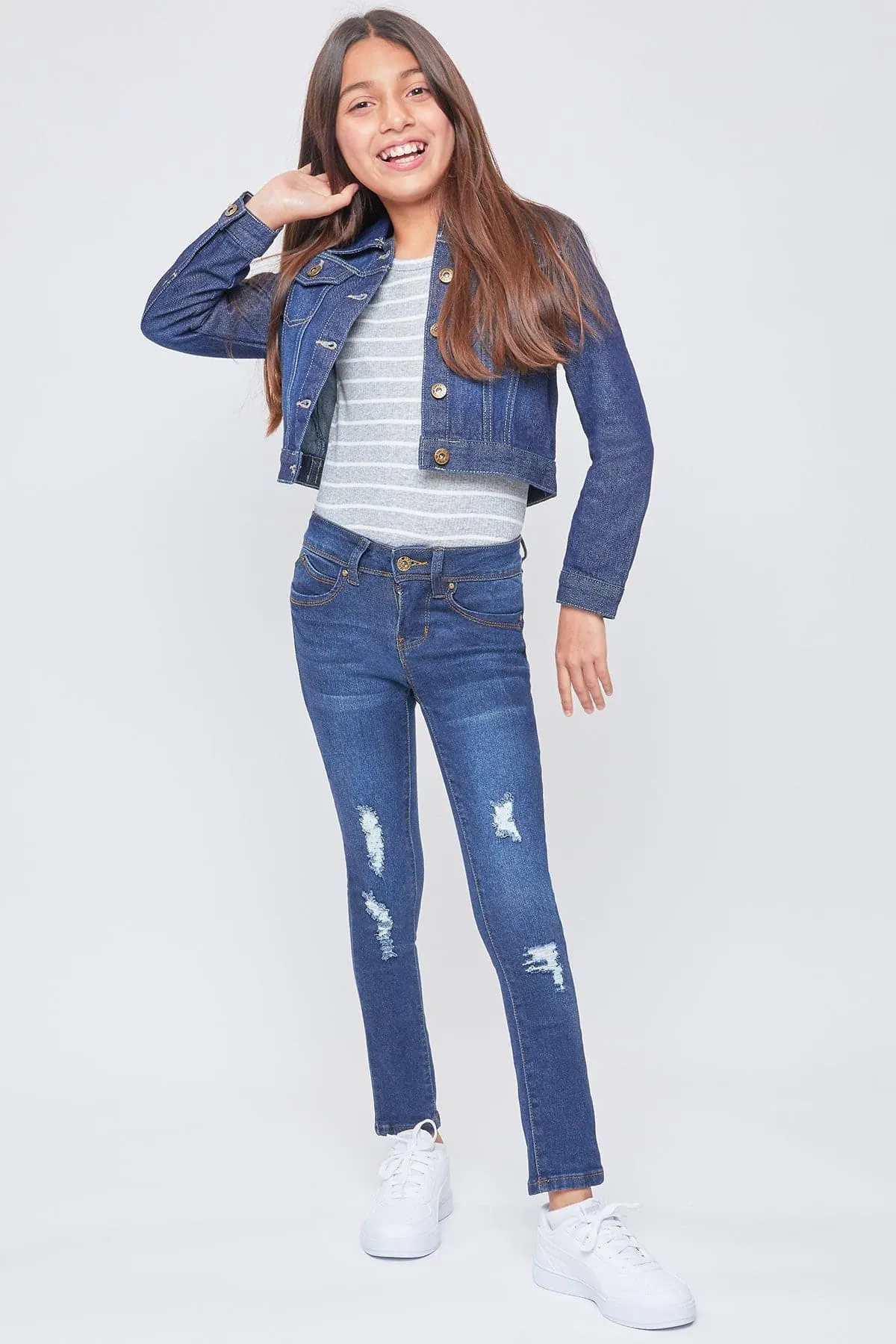 Girls Sustainable WannaBettaFit Skinny Jeans