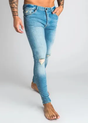 GK Clanton Skinny Denim - Light Stone Wash