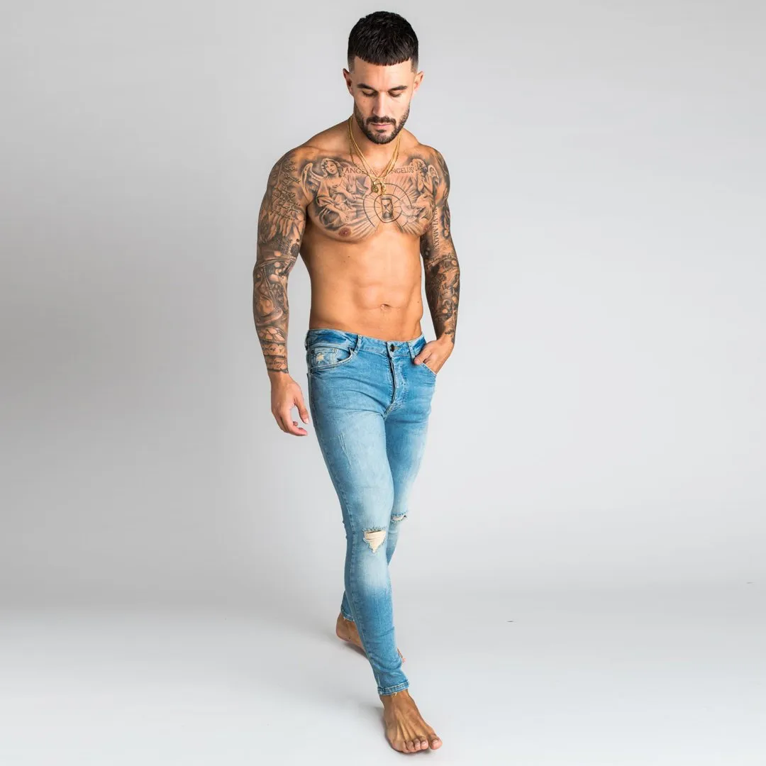 GK Clanton Skinny Denim - Light Stone Wash