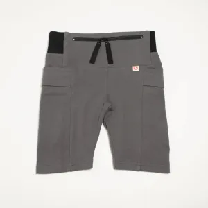 Grey Biker Shorts for T1D Kids - Versatile for Sports, Dance, and Casual, Sizes 5-14Y