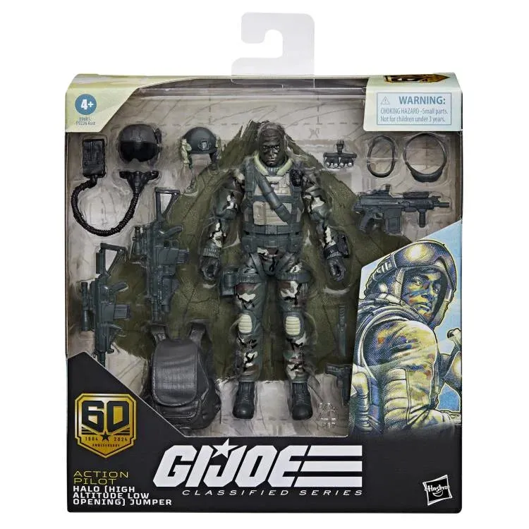 Hasbro G.I. Joe Classified Series 60th Anniversary Halo (High Altitude Low Opening) Jumper Action Figure