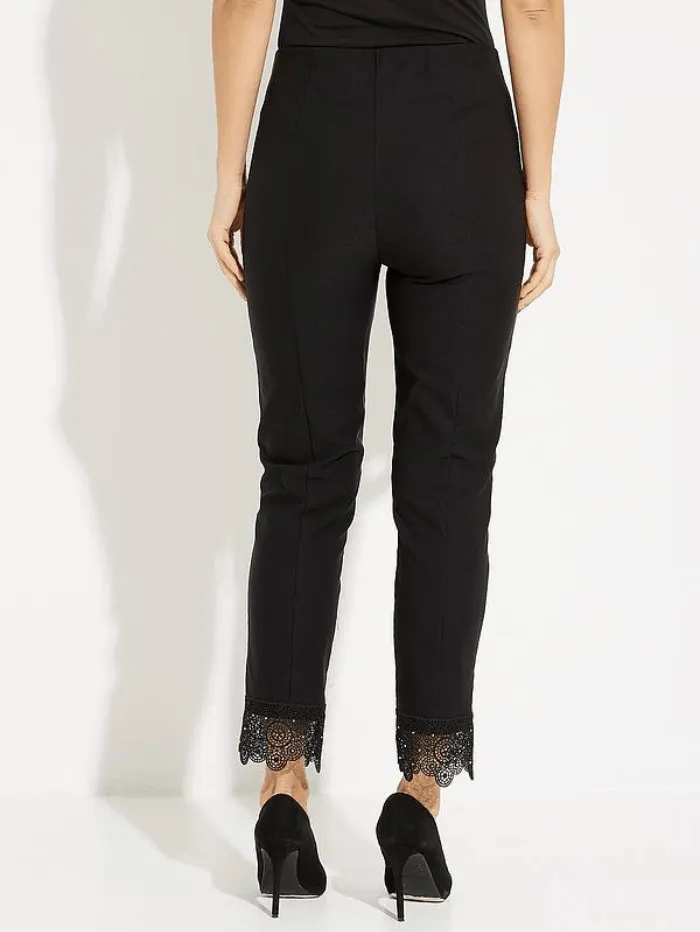 Joseph Ribkoff T Black Lace Trousers 231021 11