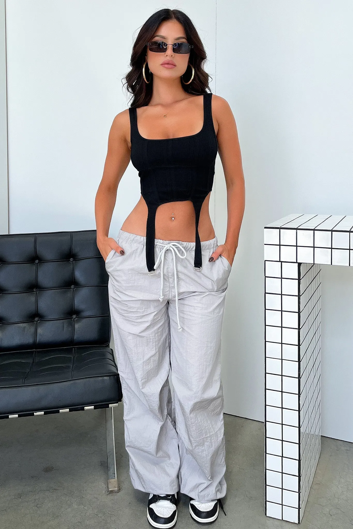 Karter Parachute Pants - Grey