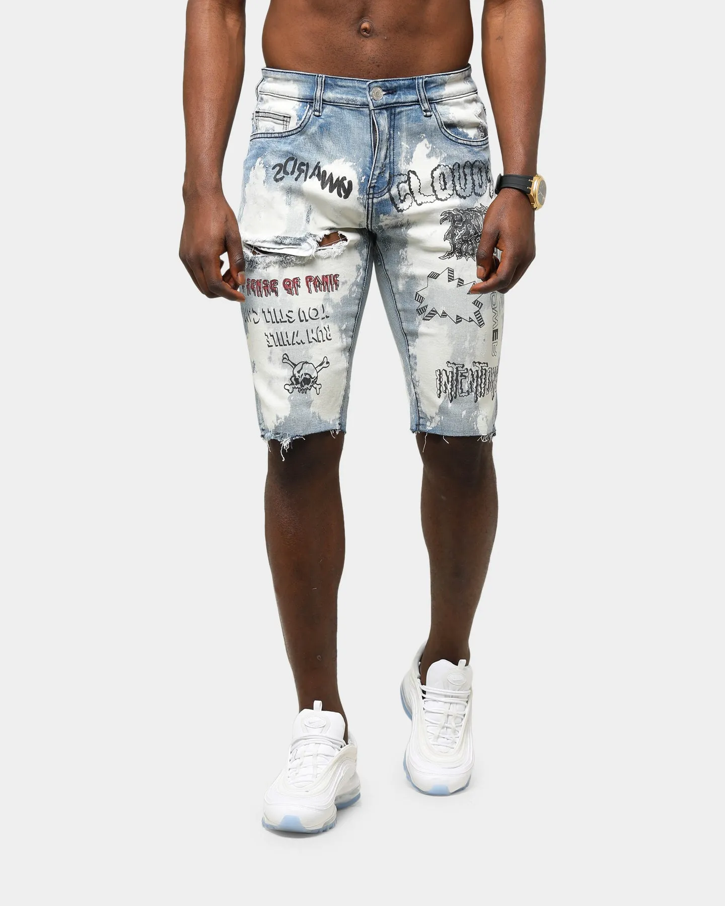 Lifted Anchors Men's Presley Denim Shorts Blue