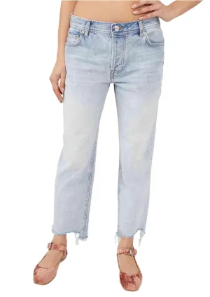 Maggie Mid-Rise Straight-Leg Crop Jeans