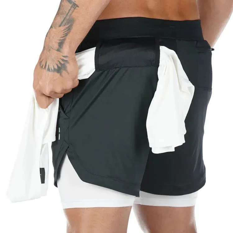 Men's Camo Running Gym Shorts