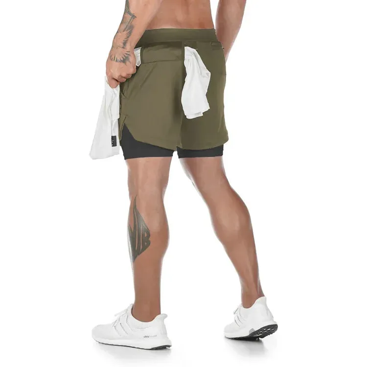 Men's Camo Running Gym Shorts