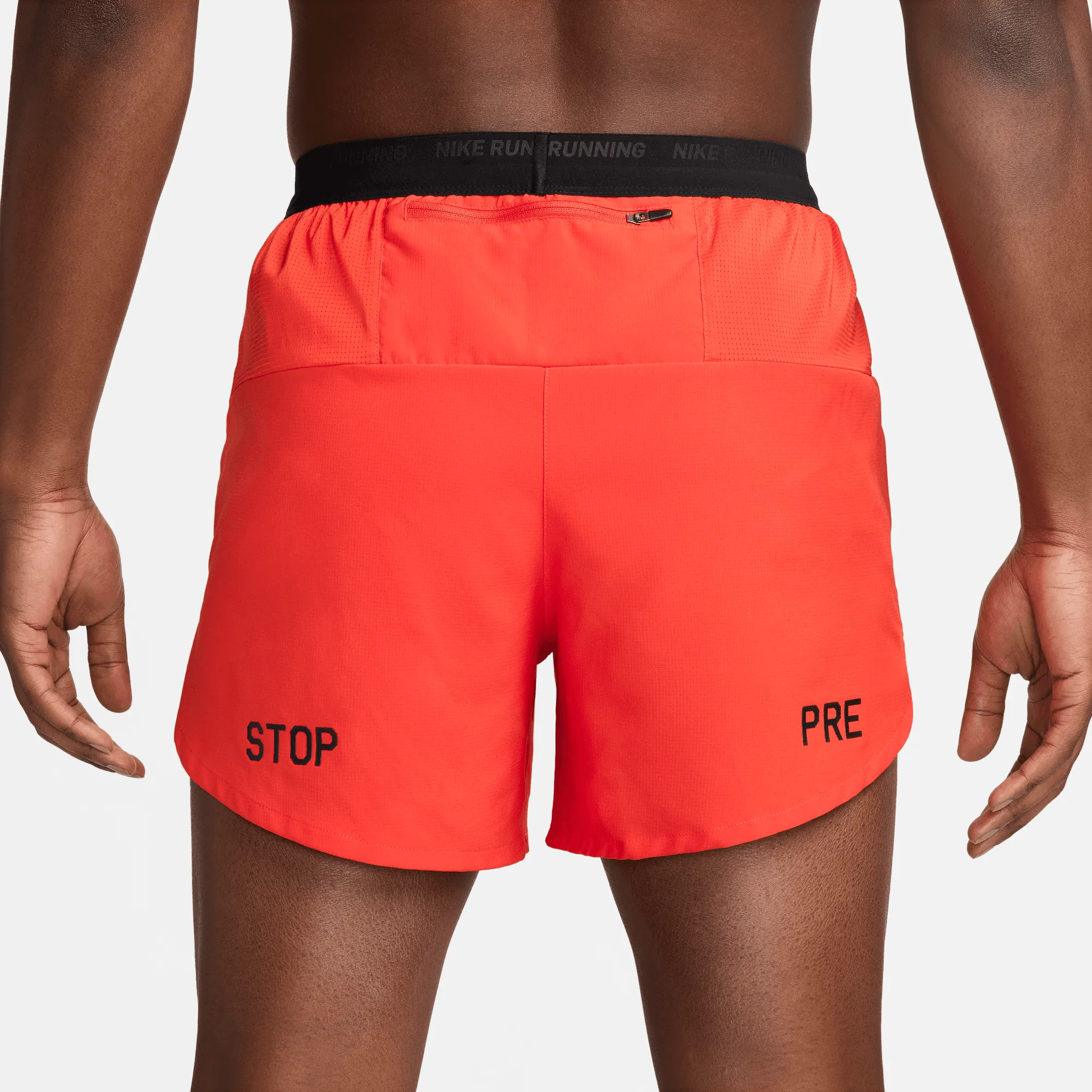 Men's Flex Stride Run Energy 5" Brief-Lined Running Shorts (663 - Picante Red/Black/Anthracite/Black)