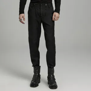 Men's Gothic Stitching Zipper Pants