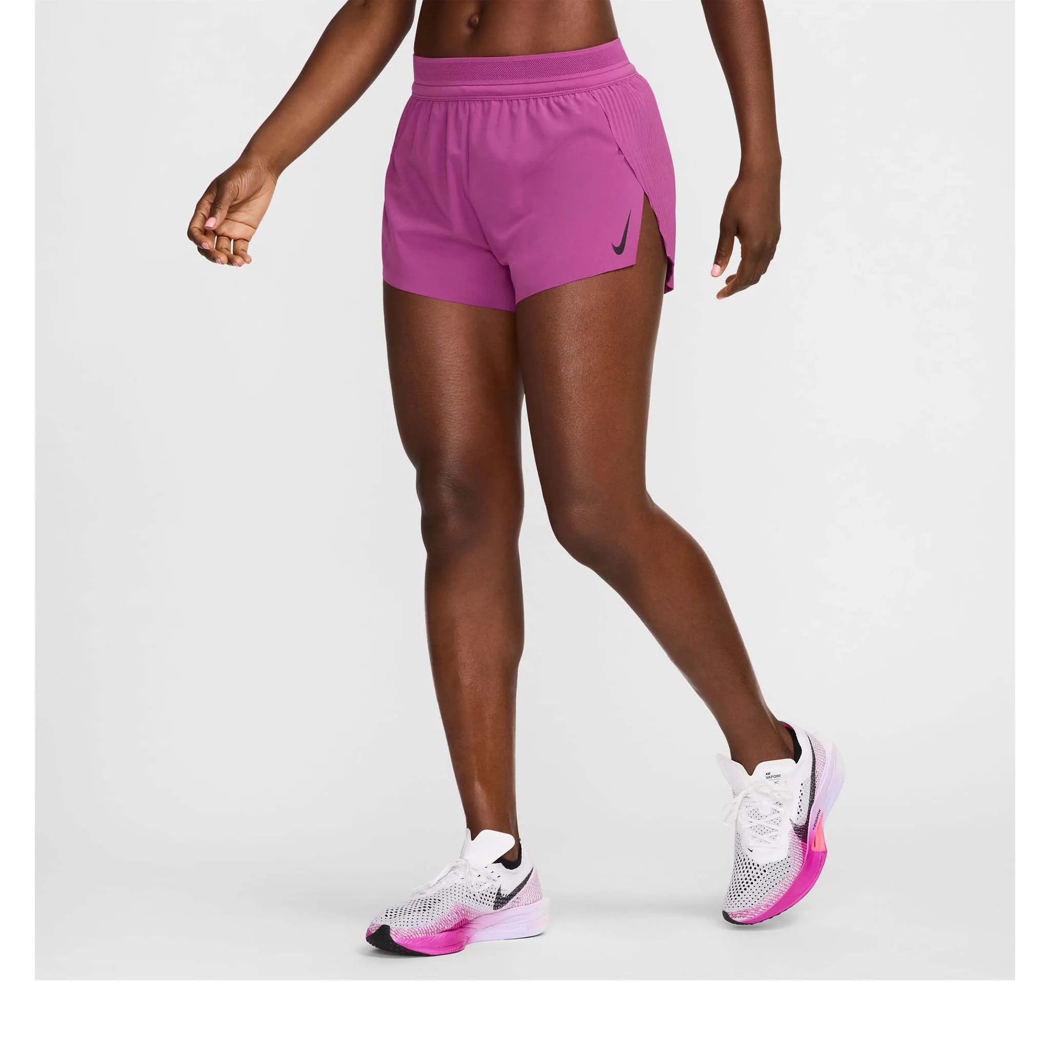 Nike | Women's AeroSwift Dri-FIT ADV Mid-Rise Brief-Lined 3" Running Shorts - Hot Fuchsia