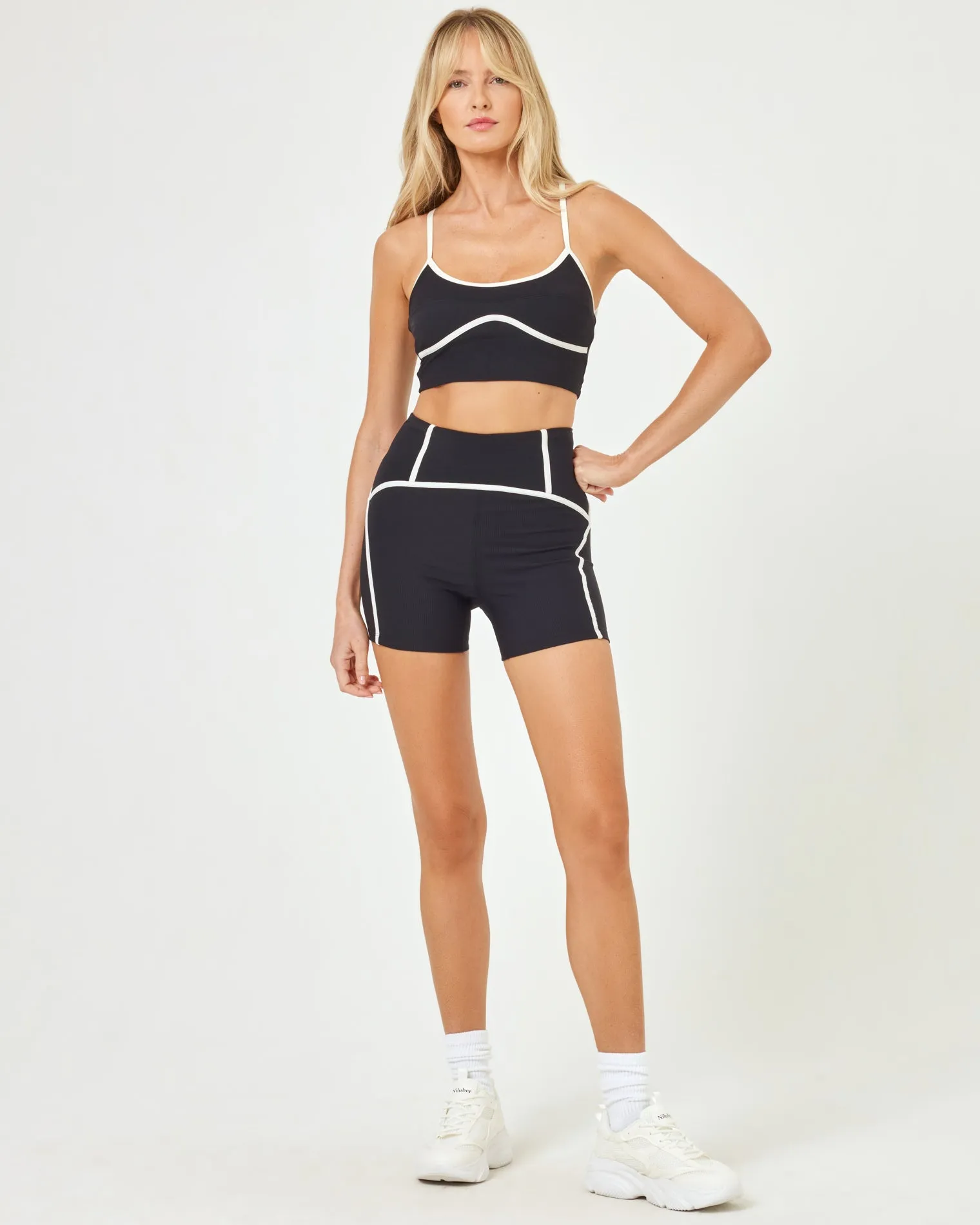 *Online Exclusive* <br> LSPACE ACTIVE Revel Short - Black/Cream