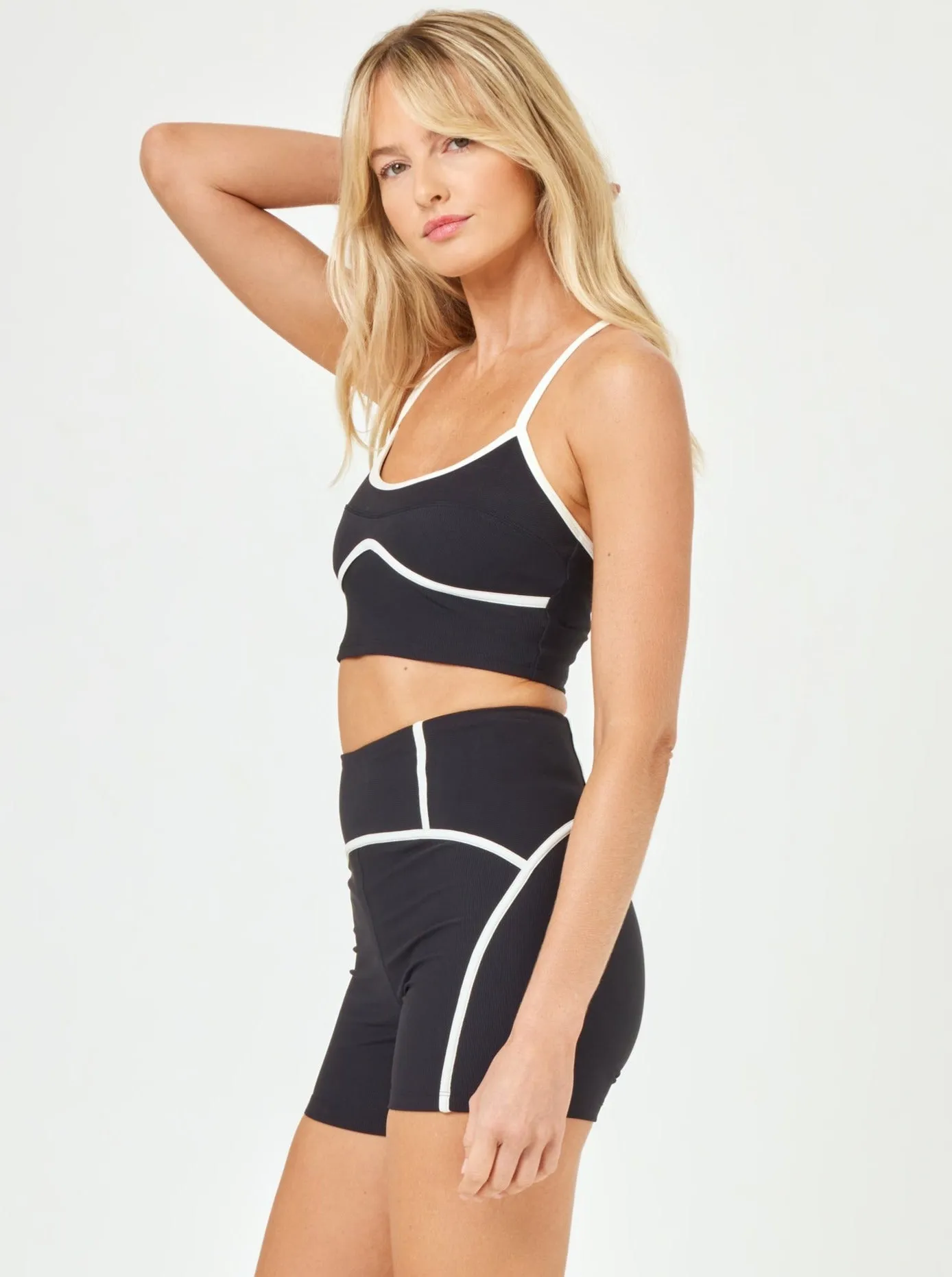 *Online Exclusive* <br> LSPACE ACTIVE Revel Short - Black/Cream