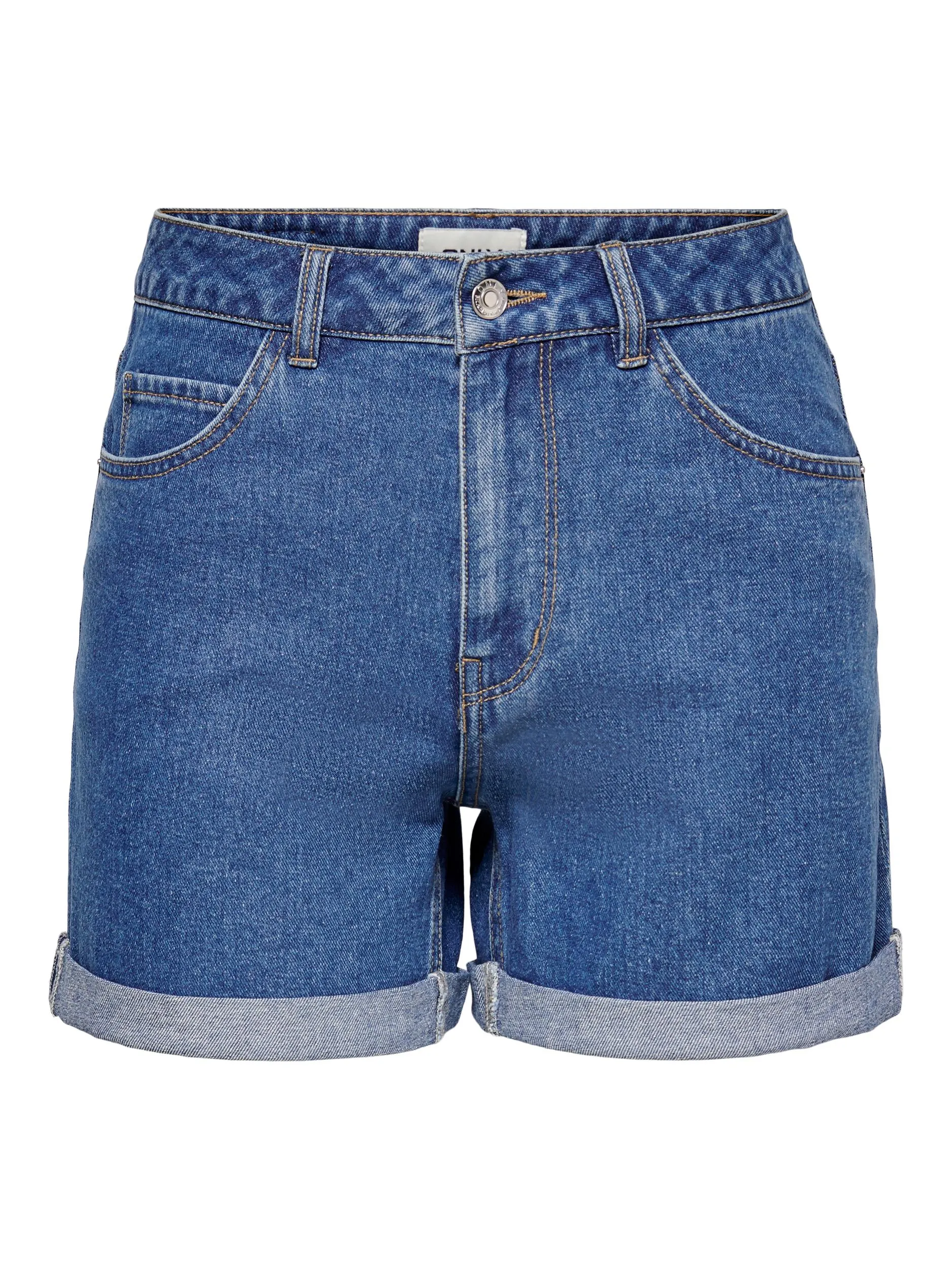 Only Vega - Højtaljede mom shorts