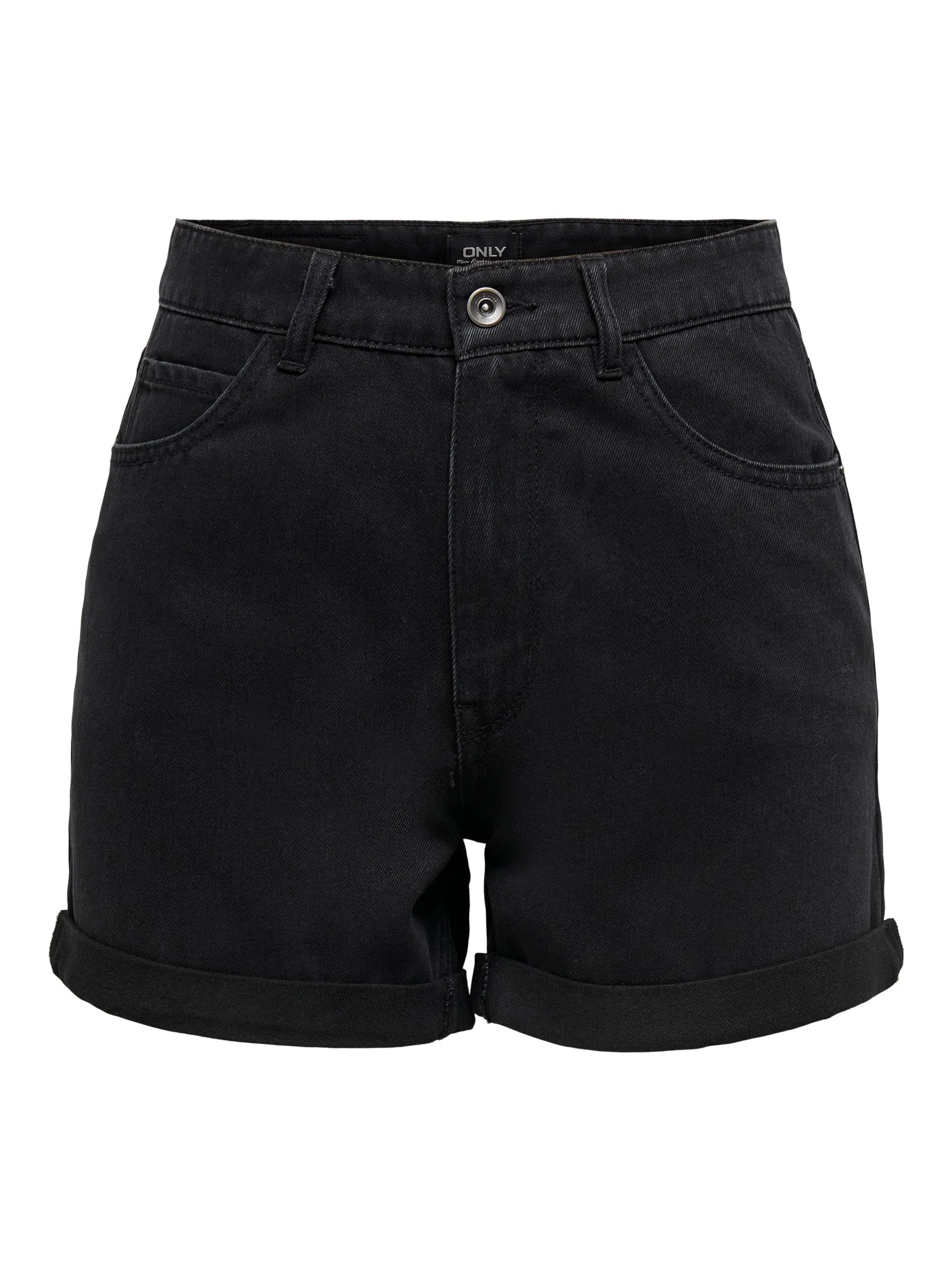 Only Vega - Højtaljede mom shorts