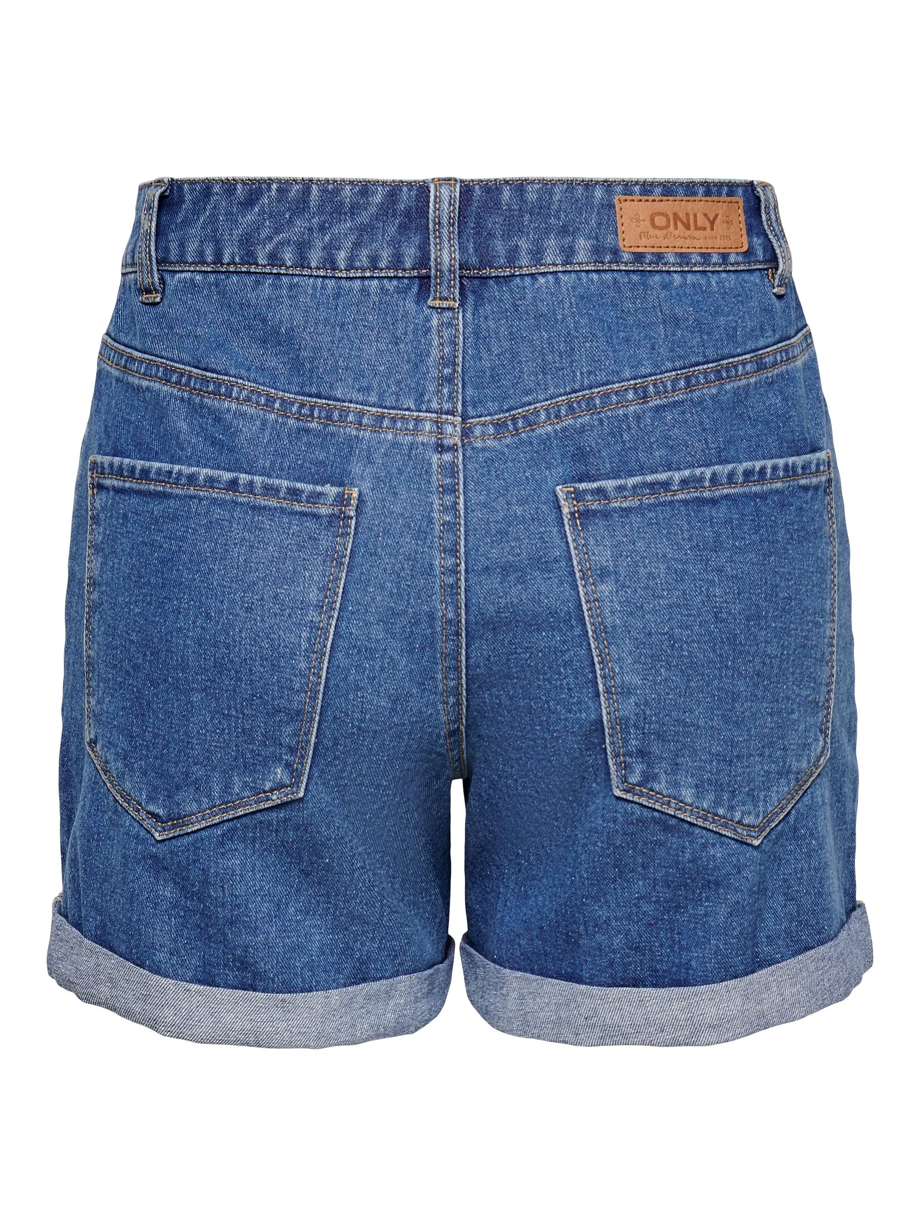 Only Vega - Højtaljede mom shorts