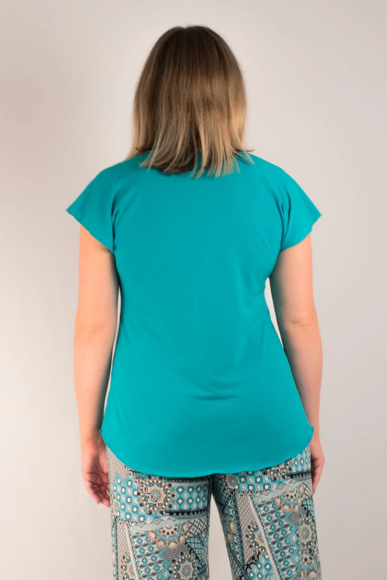 Opal Microfibre Short Sleeve Top