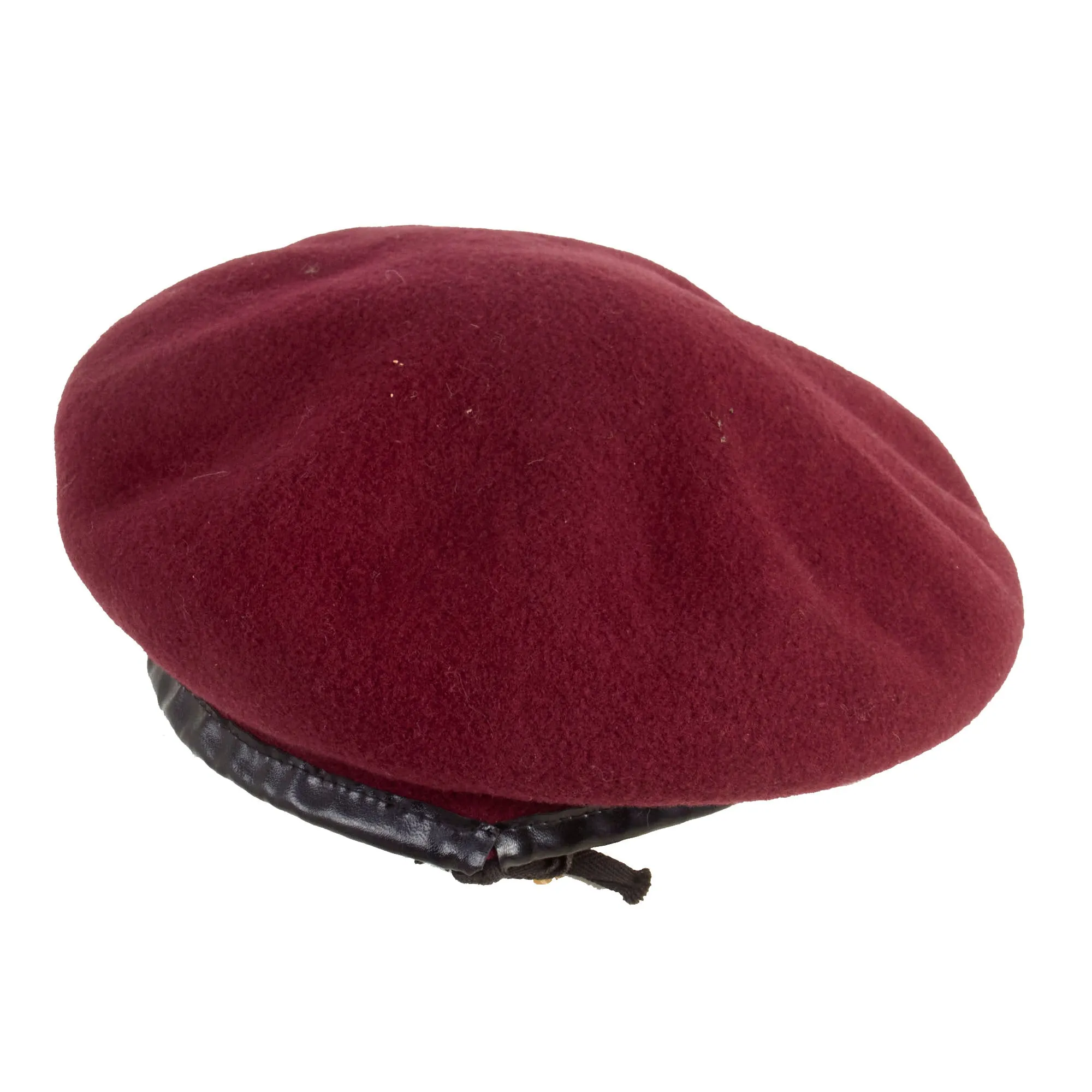 Original British WWII Parachute Regiment Maroon Beret by Corne With Badge