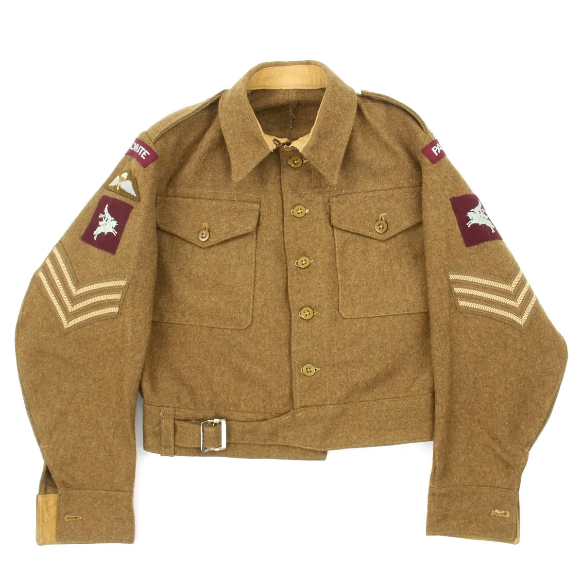 Original British WWII Pattern Airborne Parachute Regiment Battledress Tunic and Trousers - Dated 1946