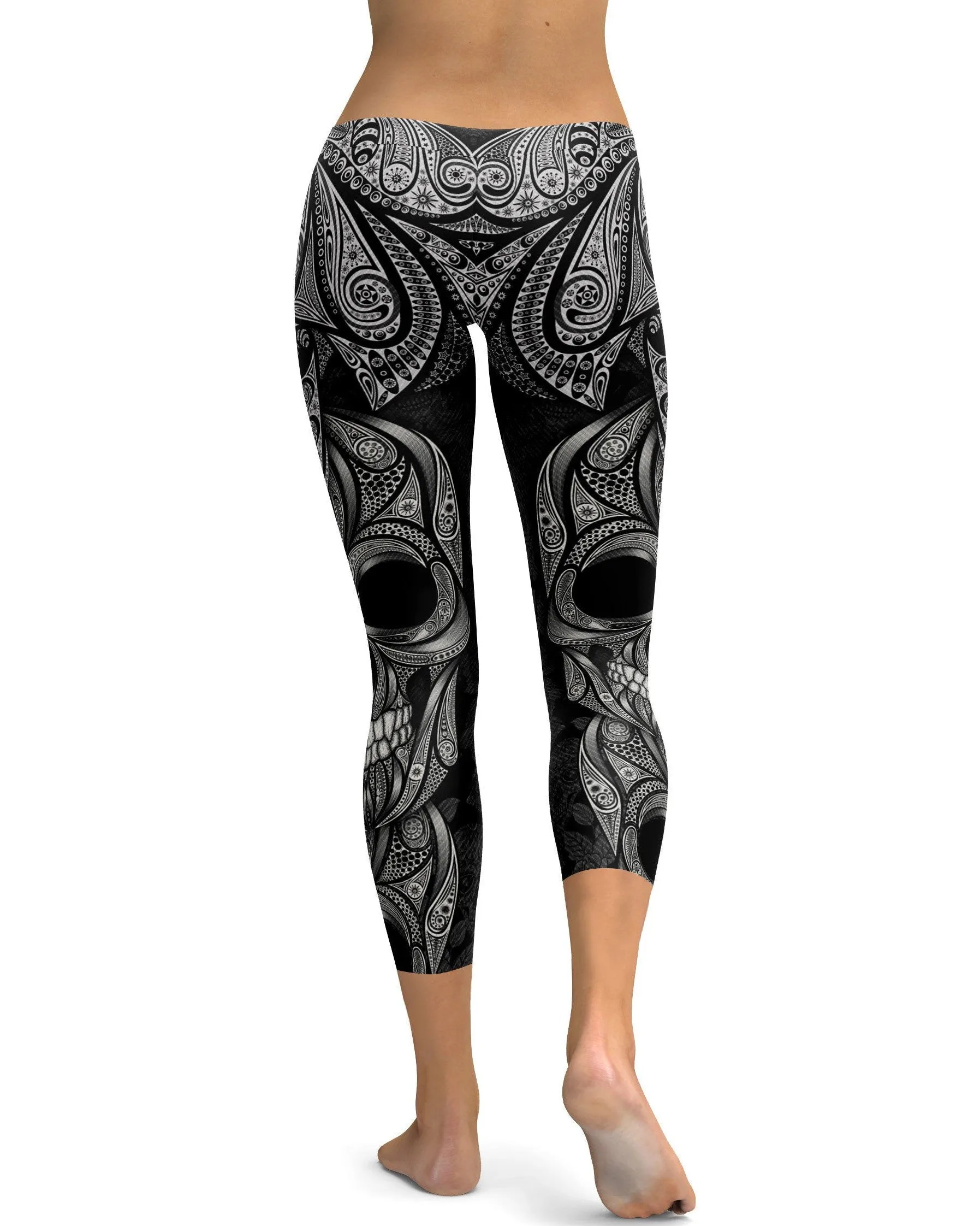 Ornamental Skull Capris